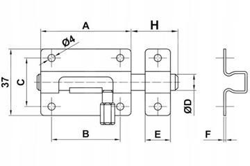 Засов Najder Z123669