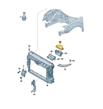 Крышка воздухозаборника Volkswagen OE