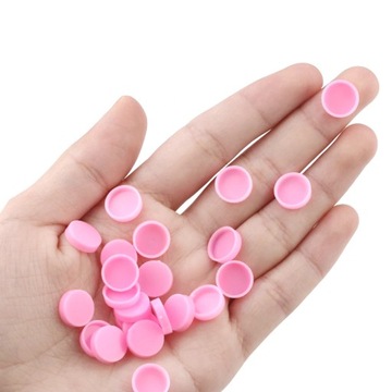 Одноразовые мини-контейнеры для клея, 100 шт, РОЗОВЫЕ