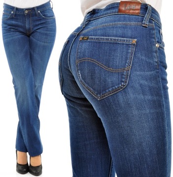 LEE spodnie JEANS regular MARION STRAIGHT W28 L33