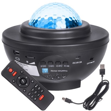 СВЕТОДИОДНЫЙ НОЧНИК ПРОЕКТОР ДИНАМИК RGB ПУЛЬТ ДУ