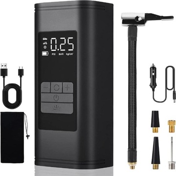 АВТОМОБИЛЬНЫЙ КОМПРЕССОР ЭЛЕКТРИЧЕСКИЙ НАСОС 12 В СВЕТОДИОД БЕСПРОВОДНОЙ