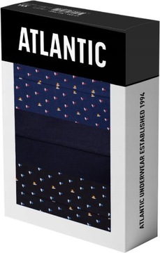 ATLANTIC SZORTY MĘSKIE BOKSERKI 3MH169 3PAK *M*