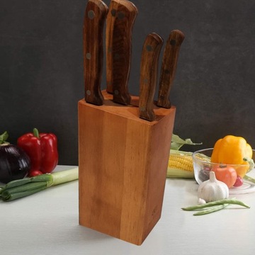 НАБОР КУХОННЫХ НОЖЕЙ В БЛОКЕ, 6 ЕЛ НАБОР