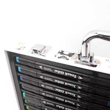 ХУДОЖЕСТВЕННЫЙ НАБОР ДЛЯ РАСКРАСКИ ЧЕМОДАНА мелки, фломастеры, краски, пластик