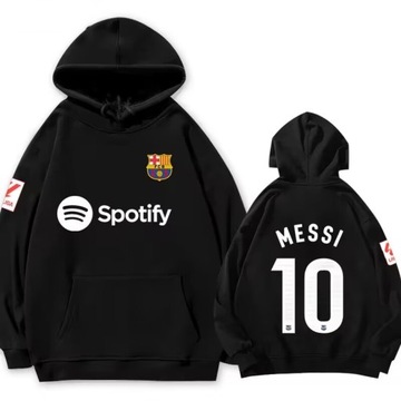 2024 Nowa bluza piłkarska FCB Fan Edition No.10 Messi + Czarna