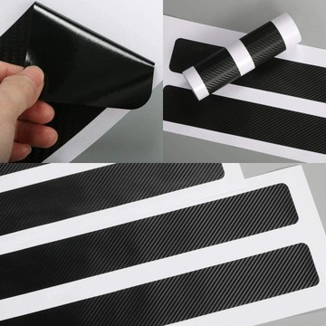 4x УГЛЕРОДНЫЕ АВТОМОБИЛЬНЫЕ СИГНАЛЬНЫЕ НАКЛЕЙКИ ЗАЩИТНАЯ ЗАЩИТНАЯ НАКЛЕЙКА