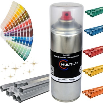 Lakier farba w sprayu do aluminium Połysk