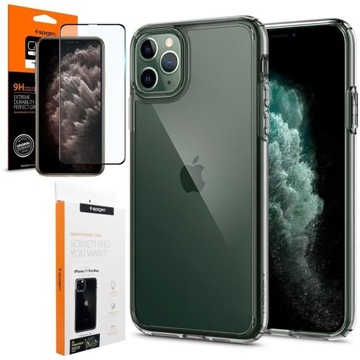 Etui + SZKŁO SPIGEN Ultra Hybrid iPhone 11 Pro Max