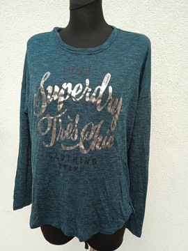 S SUPERDRY LUŹNA BLUZKA DAMSKA Z NADRUKIEM