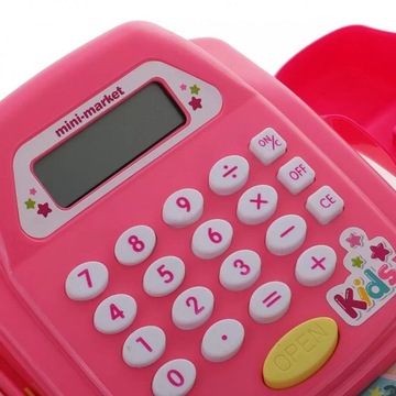 КАССОВЫЙ АППАРАТ ИГРУШКА КАЛЬКУЛЯТОР ЧИТАТЕЛЬ ЗВУКОВЫЕ МОНЕТЫ ДЛЯ ДЕТЕЙ ПОДАРОК