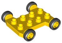 LEGO DUPLO PODSTAWA BETONIARKI 42092c01 ŻÓŁTA