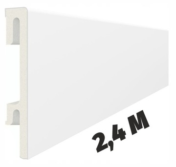 Listwa Przypodłogowa 201 BIAŁA 8cm Bravo 2,4 METRA Listwa do podłóg 240 CM