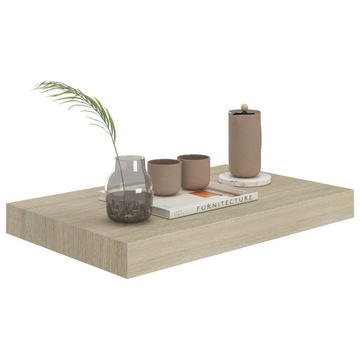 PÓŁKA ŚCIENNA WISZĄCA DĄB SONOMA 30x20 cm ZESTAW
