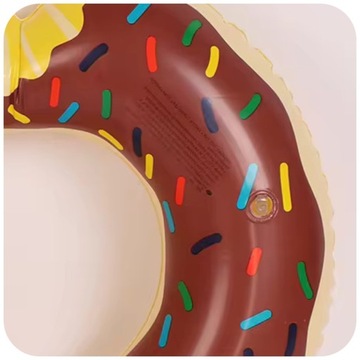 НАДУВНОЕ ПЛЯЖНОЕ КОЛЕСО ДЛЯ БАССЕЙНА ПЛЯЖА КОЛЬЦО 90 СМ DONUT DONUT