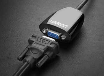 Ugreen кабель односторонний кабель-переходник с HDMI на VGA FHD