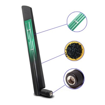2 шт. 5G SMA Мужская IoT-антенна с высоким коэффициентом усиления, наружная полнодиапазонная всенаправленная антенна