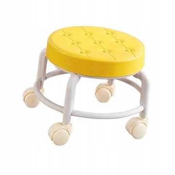 Niski okrągły stołek Seat w kolorze niebieskim