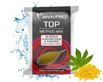 Zanęta Wędkarska, MatchPro TOP MethodMix 700 g, Słodka kukurydza & Konopie