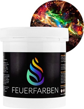 PROSZEK BARWNIK DO OGNISKA ZMIENIAJĄCY KOLOR OGNIA OGIEŃ 250g FEUERFARBEN