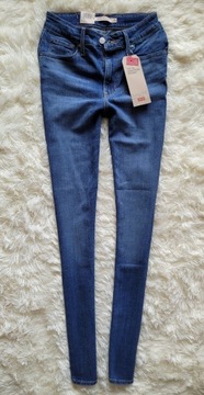 spodnie jeansowe LEVI'S 721 High Rise Skinny W26 L32 26x32