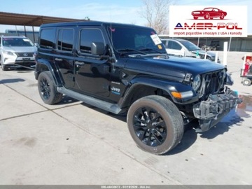 Jeep Wrangler IV 2022 Jeep Wrangler UNLIMITED SAHARA 4X4, 2022r., 4x4, 2.0L 2.0 Hybryda Plug-in