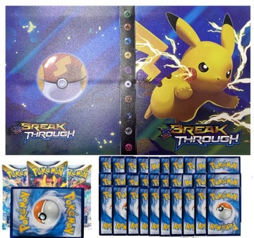 ALBUM KLASER POKEMON NA 240 KART+100 KART gratis+1