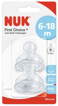 Nuk First Choice + соска для бутылочки 6-18м М 2 шт.
