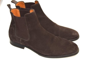 MASSIMO DUTTI-SKÓRZANE SZTYBLETY R.45