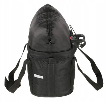 БОЛЬШАЯ КОРЗИНА ДЛЯ ВЕЛОСИПЕДА ДЛЯ РУЛЯ CLICK BIKE СКЛАДНАЯ СУМКА ЧЕРНАЯ