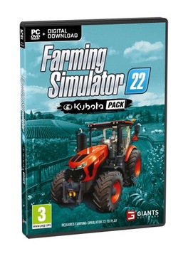 FARMING SIMULATOR SYMULATOR FARMY 22 KUBOTA PACK