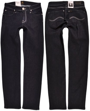 LEE spodnie regular navy MARION STRAIGHT W27 L31