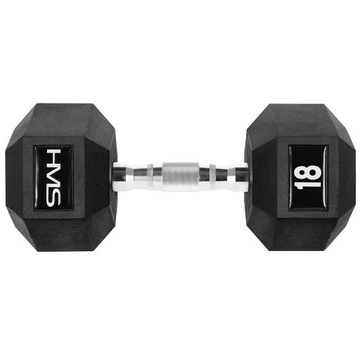 Hantla stalowa gumowana Hex Pro 18 kg