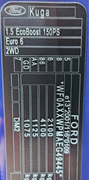 Ford Kuga II SUV 1.5 EcoBoost 150KM 2015 Ford Kuga Benzyna,Niski przebieg,Serwisowany 1.5 Benzyna 150KM, zdjęcie 31