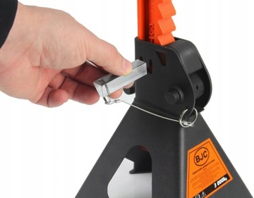 2x PODPORY WARSZTATOWE KOBYŁKI Z DODATKOWĄ BLOKADĄ 3T SAMOCHODOWE