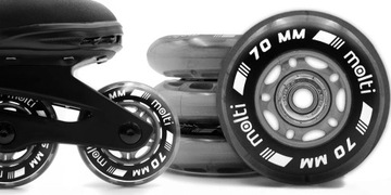 Комплект колес для роликовых коньков + подшипники 70мм abec-9 8x molti