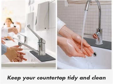 Защита от брызг смесителя в раковине – впитывающий коврик для сушки с