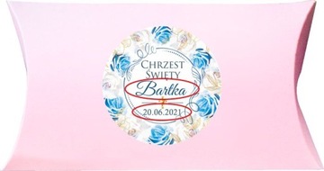 Коробка 10 шт + наклейка КРЕЩЕНИЕ спасибо.