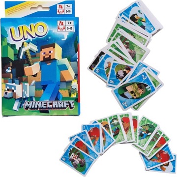 UNO CARDS MINECRAFT PARTY CARD ИГРА ДЛЯ ВСЕЙ СЕМЕЙНОЙ ВЕЧЕРИНКИ