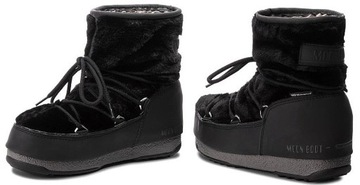 buty Tecnica Moon Boot Monaco Low Fur WP - Black