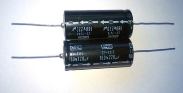 Kondensator osiowy 220uF160V Audio NIPPON CHEMICON