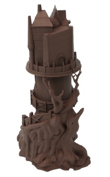 Obserwator ogromna wieża do kości - Dice Tower Brązowy