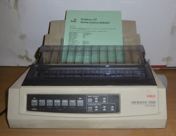 OKI MICROLINE 3320 USB, 9 PIN, GE7000B, port LPT i USB, UŻYWANA