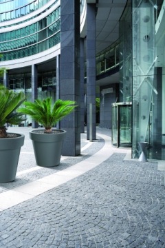 Круглый вазон DLOF500 + подставка 55л Для террасы