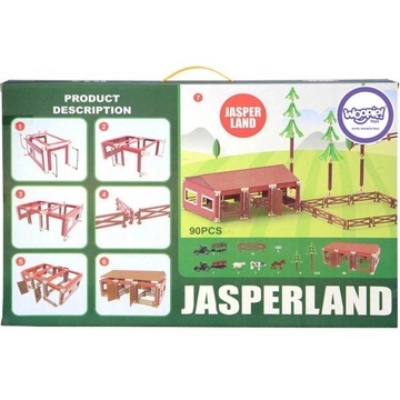 НАБОР ОГРОМНЫХ ФЕРМЕРСКИХ ФИГУРОК ЖИВОТНЫХ ФЕРМЕРСКИЙ ТРАКТОР СТАБИЛЬНЫЙ 102 шт. ВУПИ