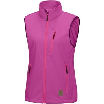 KAMIZELKA DAMSKA BEZRĘKAWNIK SOFTSHELL różowa M