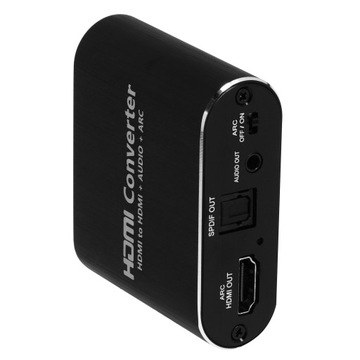 Адаптер HDMI-HDMI+аудио ARC Конвертер TOSLINK CINCH AUX