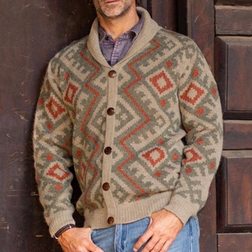 New 2023 Men's Autumn Winter Thick Warm Cardigans