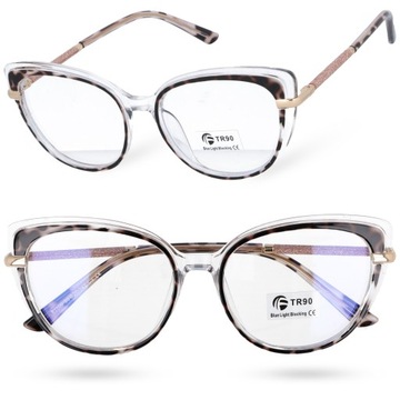 Okulary zerówki z filtrem do komputera Blue Light