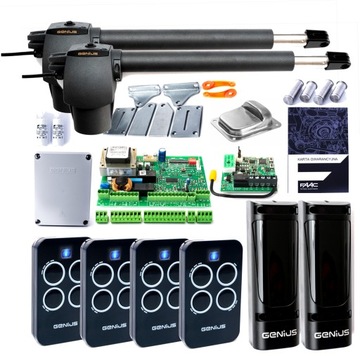 Zestaw napęd siłownik do bramy GENIUS G-Bat 400